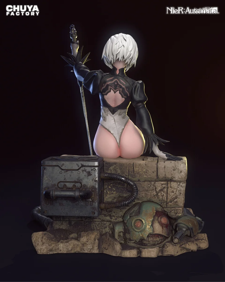 2B | Fan Art | 3D Printed Resin Model Garage Kit | *Un-Painted* | Chuya Factory 7