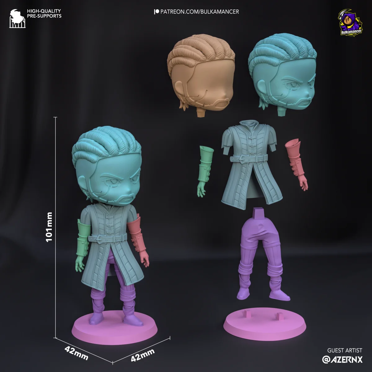 Chibi Wyll | Fan Art | 3D Printed Resin Model Garage Kit | *Un-Painted* | Bulkamancer 4