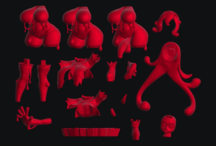 Skeleton Slime Girl | Fan Art | 3D Printed Resin Model Garage Kit | *Un-Painted* | Officer Rhu 6