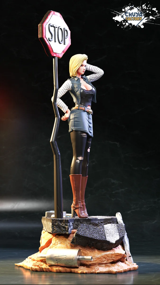 Android 18 | Fan Art | 3D Printed Resin Model Garage Kit | *Un-Painted* | Chuya Factory 5