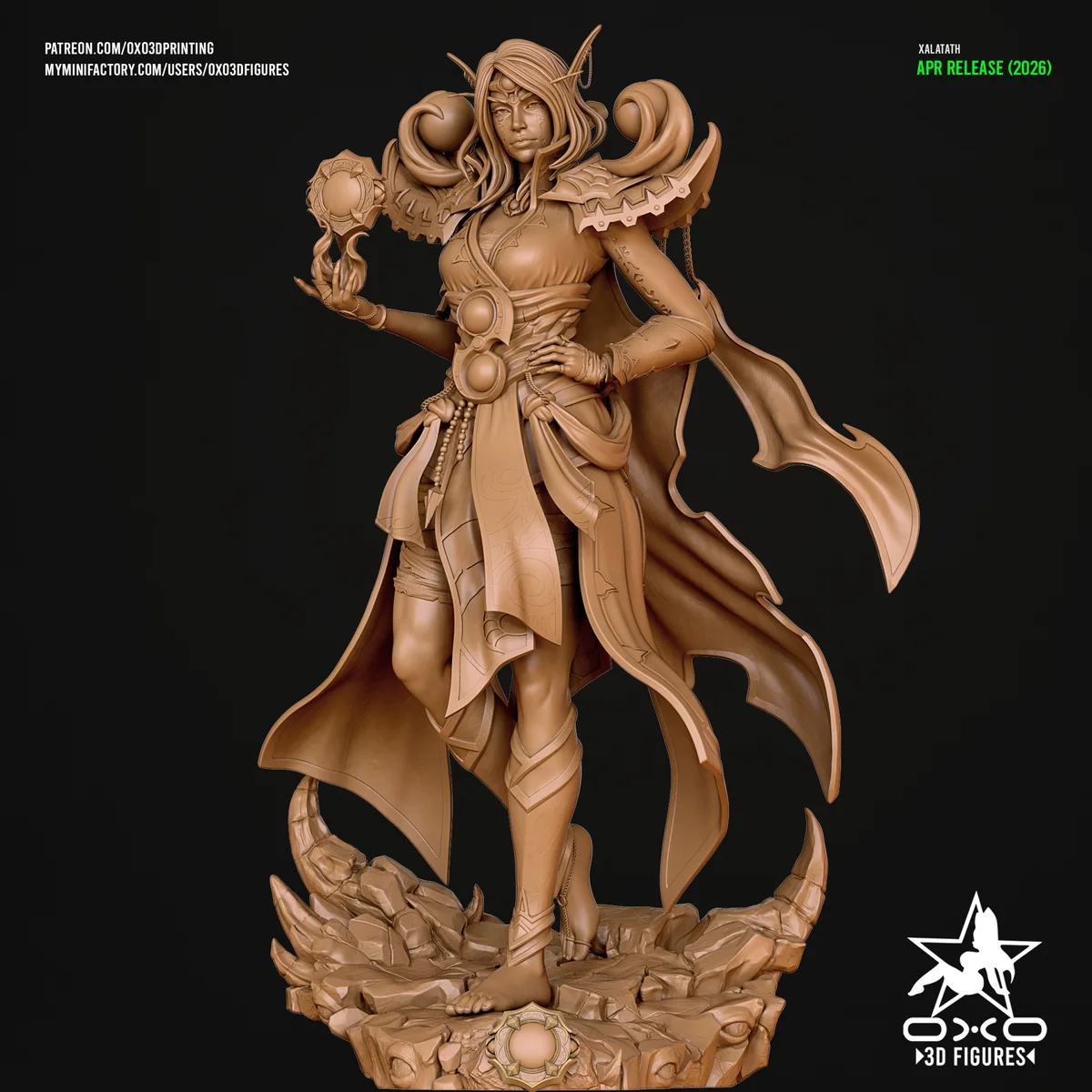 Xalatath | Fan Art | 3D Printed Resin Model Garage Kit | *Un-Painted* | OXO3D 4