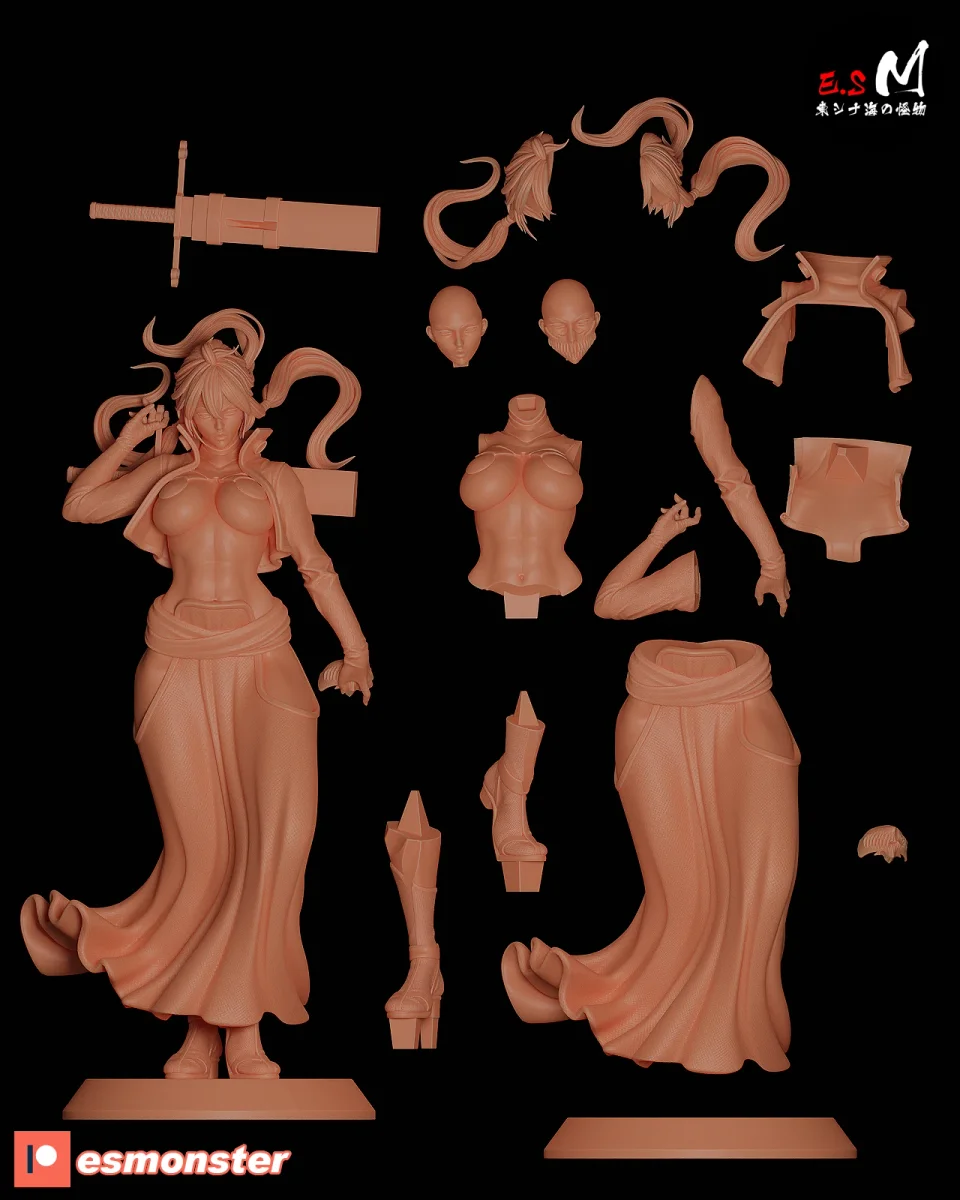 Hallibel | Fan Art | 3D Printed Resin Model Garage Kit | *Un-Painted* | ES Monster 5