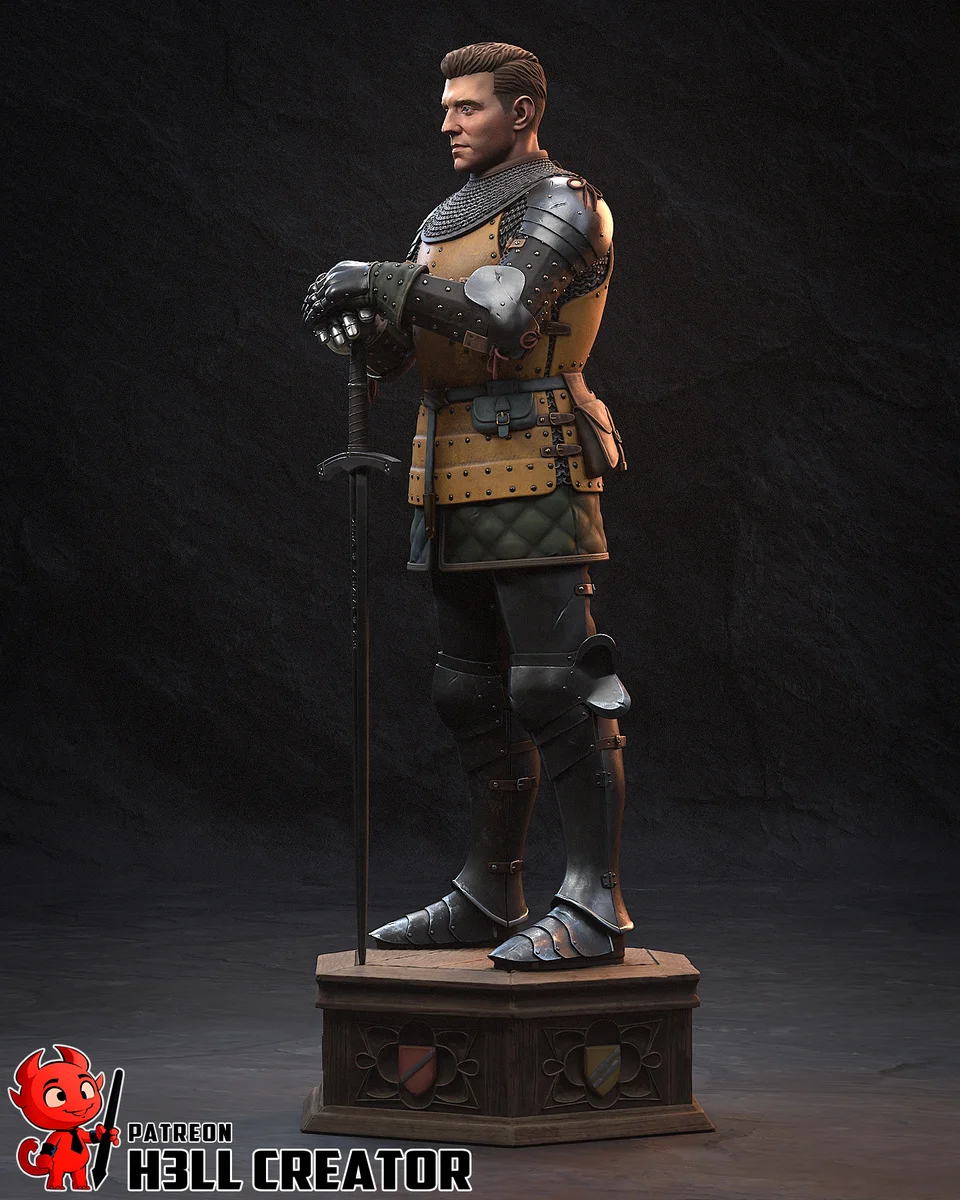 Henry of Skalitz | Fan Art | 3D Printed Resin Model Garage Kit | *Un-Painted* | H3LL Creator 4