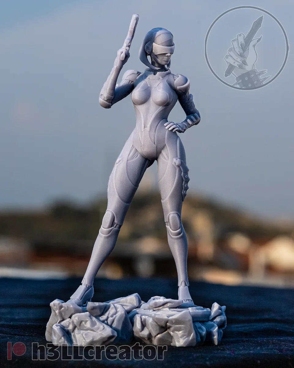 Edi | Fan Art | 3D Printed Resin Model Garage Kit | *Un-Painted* | H3LL Creator 3
