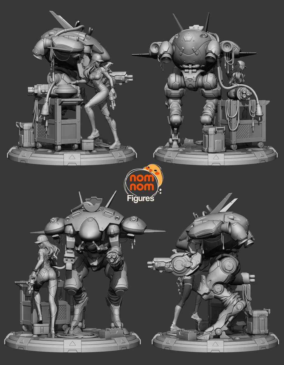 Dva | Fan Art | 3D Printed Resin Model Garage Kit | *Un-Painted* | Nomnom 5