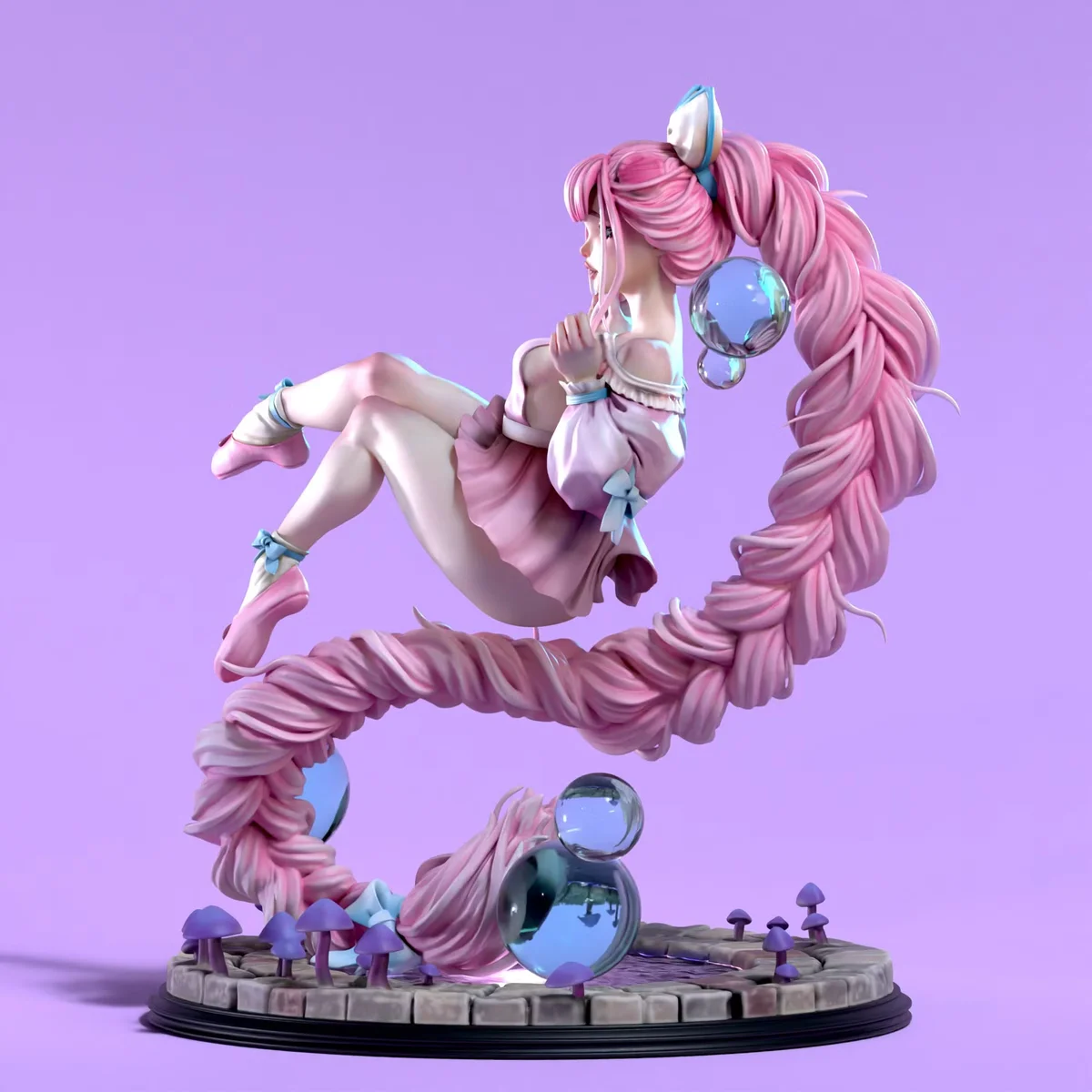 Mewrie - Waifumon | Fan Art | 3D Printed Resin Model Garage Kit | *Un-Painted* | SiryllArt 3