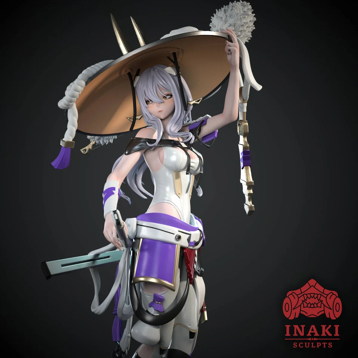 Scarlet | Fan Art | 3D Printed Resin Model Garage Kit | *Un-Painted* | Inaki Sculpts 3
