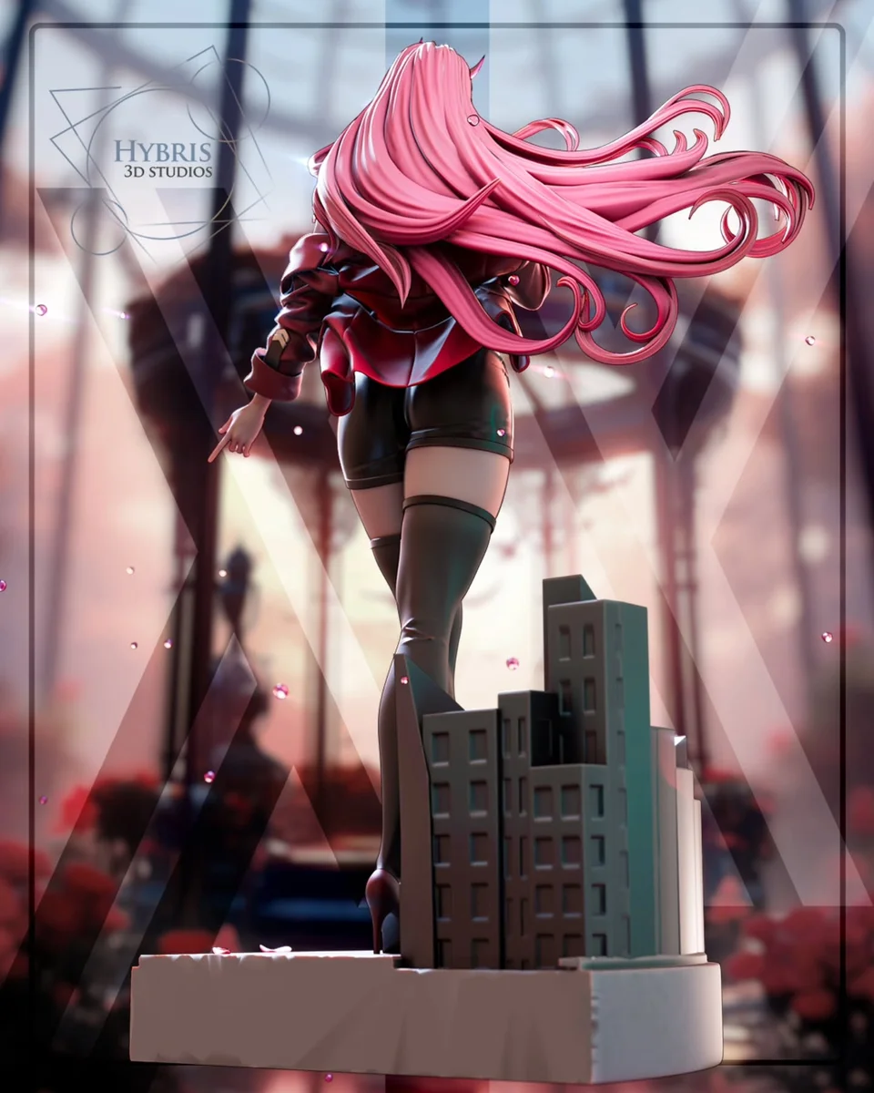 Zero Two | Fan Art | 3D Printed Resin Model Garage Kit | *Un-Painted* | Hybris Studios 5