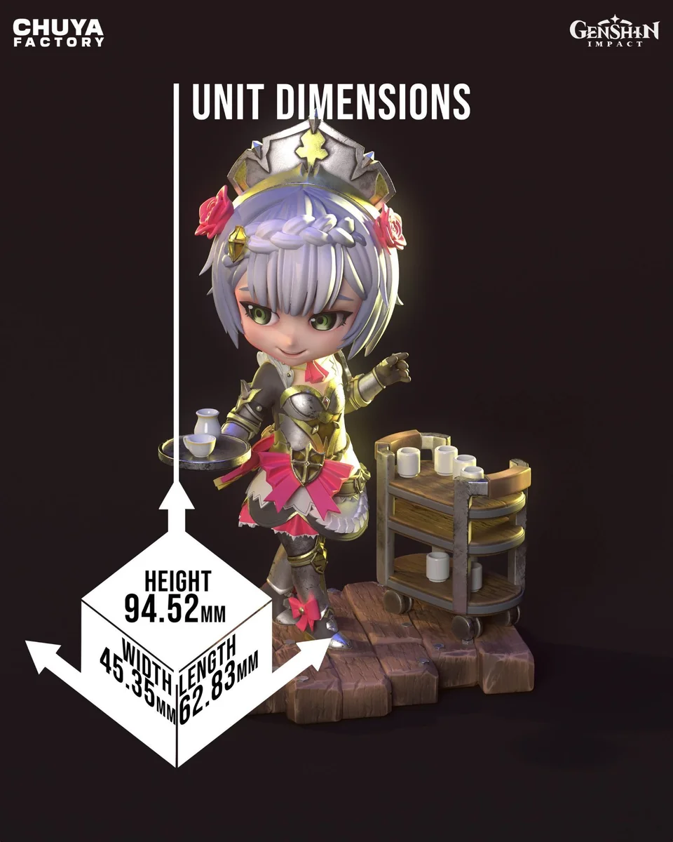 Chibi Noelle | Fan Art | 3D Printed Resin Model Garage Kit | *Un-Painted* | Chuya Factory 14
