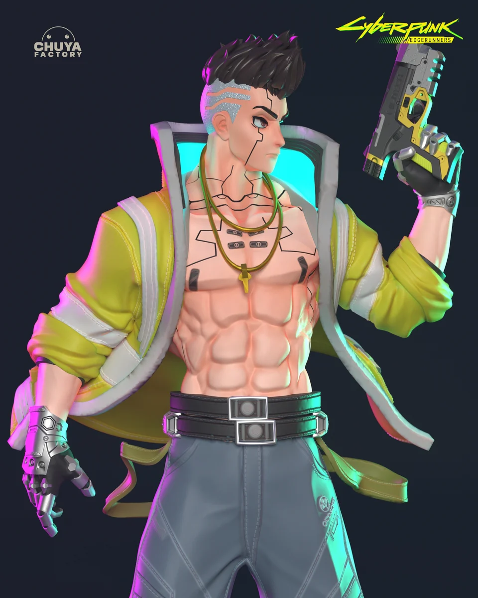 David Martinez | Fan Art | 3D Printed Resin Model Garage Kit | *Un-Painted* | Chuya Factory 5