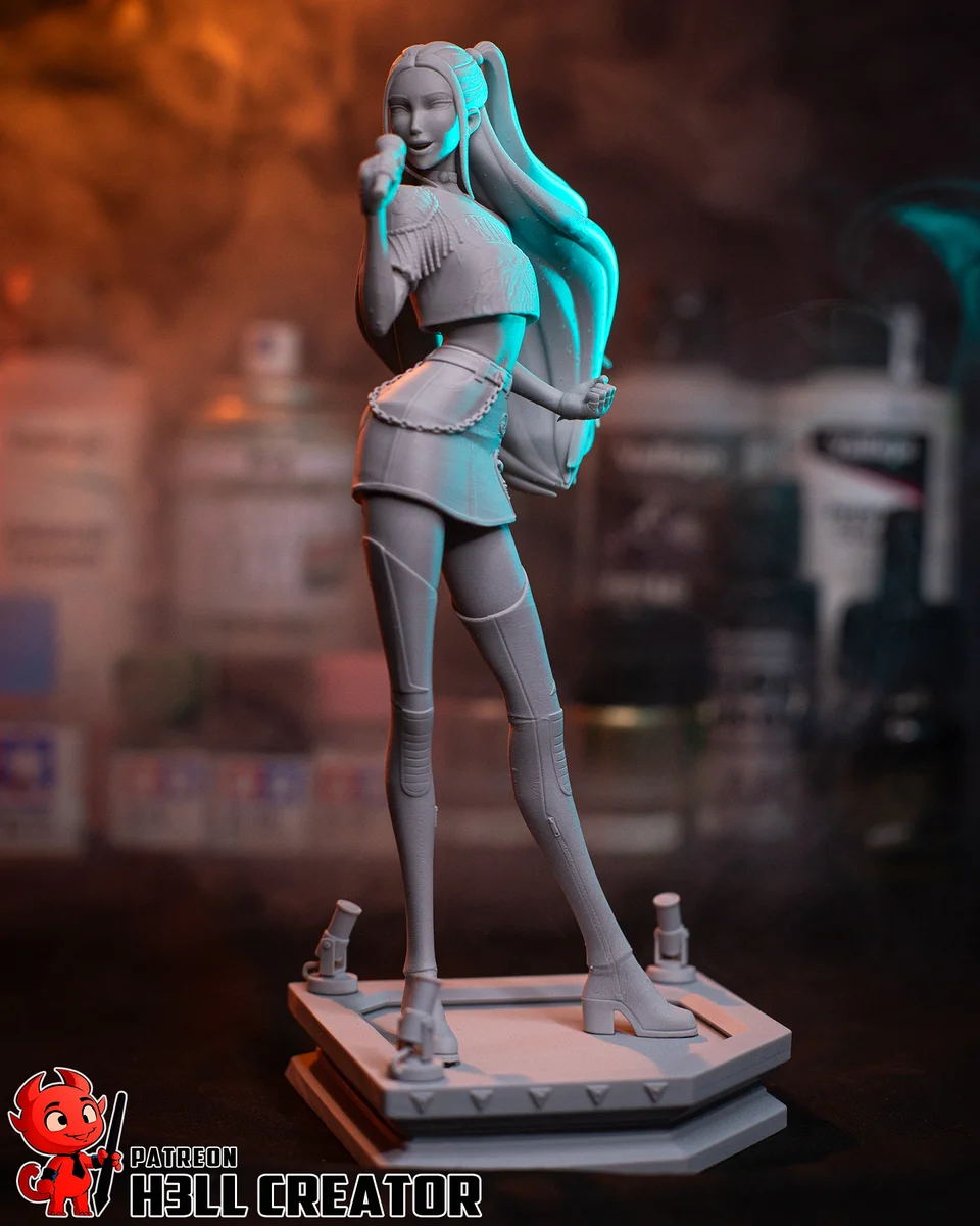 Mira | Fan Art | 3D Printed Resin Model Garage Kit | *Un-Painted* | H3LL Creator 11