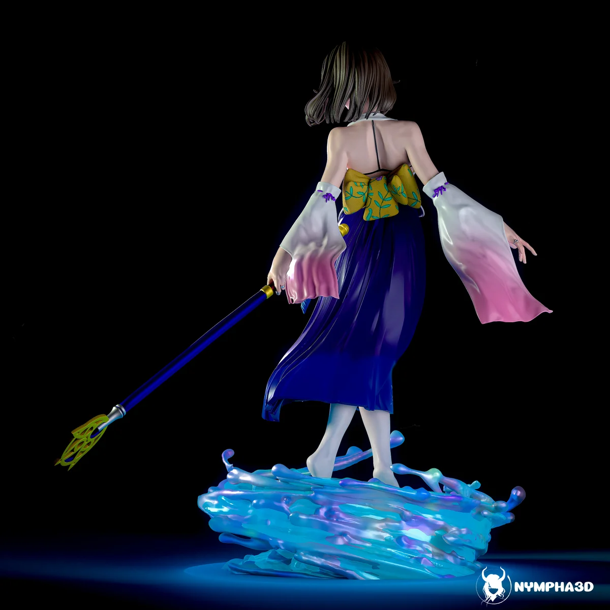 Yuna | Fan Art | 3D Printed Resin Model Garage Kit | *Un-Painted* | Nympha3D 4