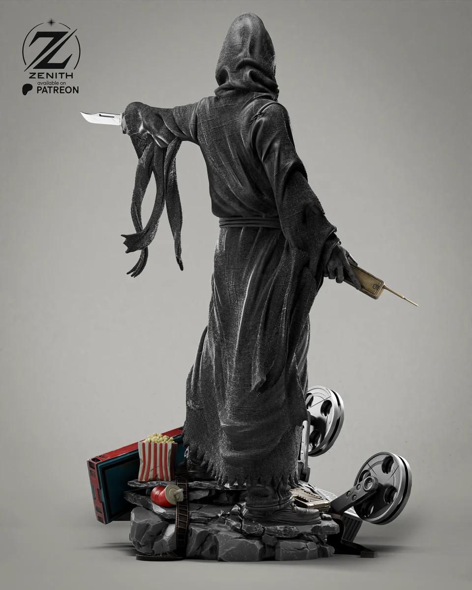 Ghostface | Fan Art | 3D Printed Resin Model Garage Kit | *Un-Painted* | Zenith Studios 4