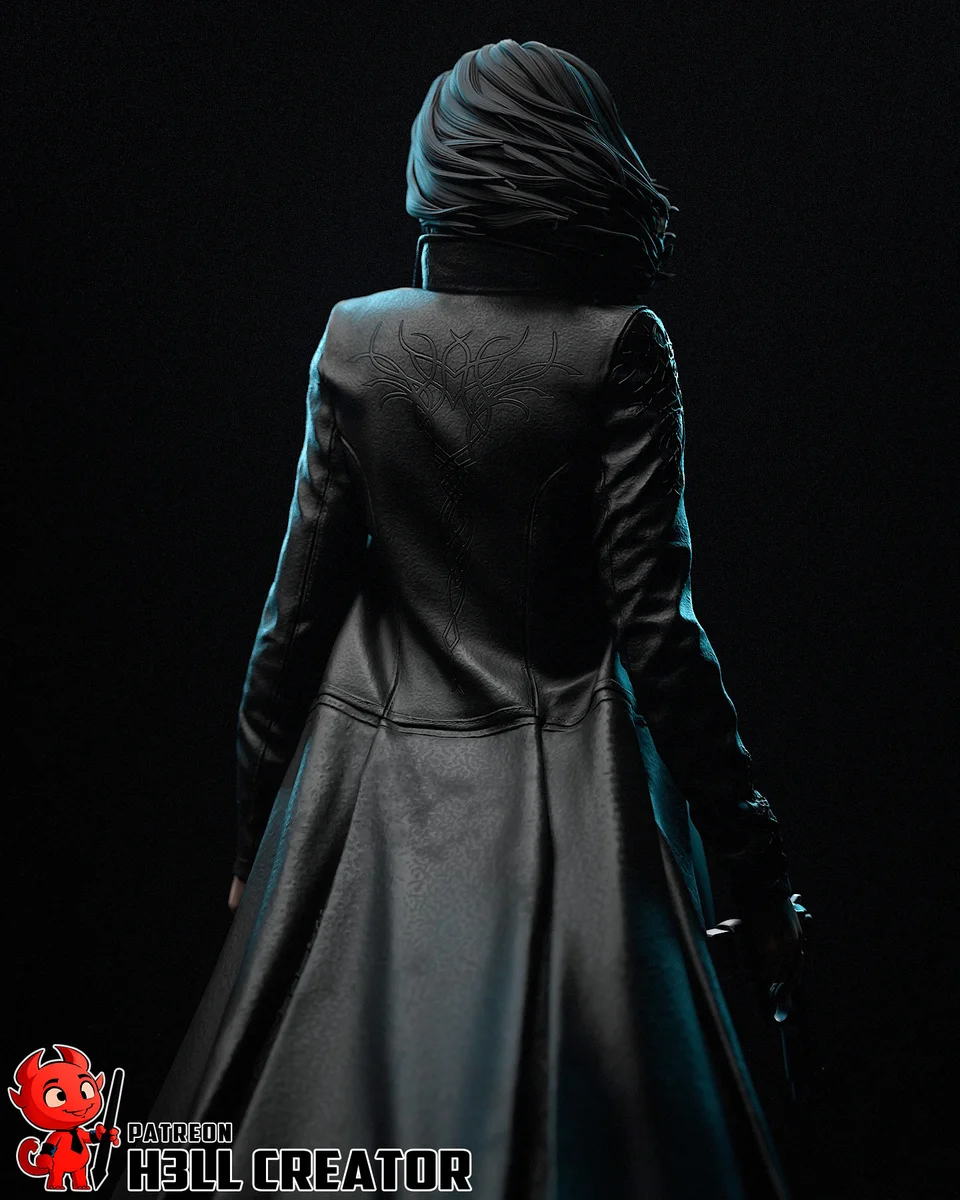 Selene | Fan Art | 3D Printed Resin Model Garage Kit | *Un-Painted* | H3LL Creator 8