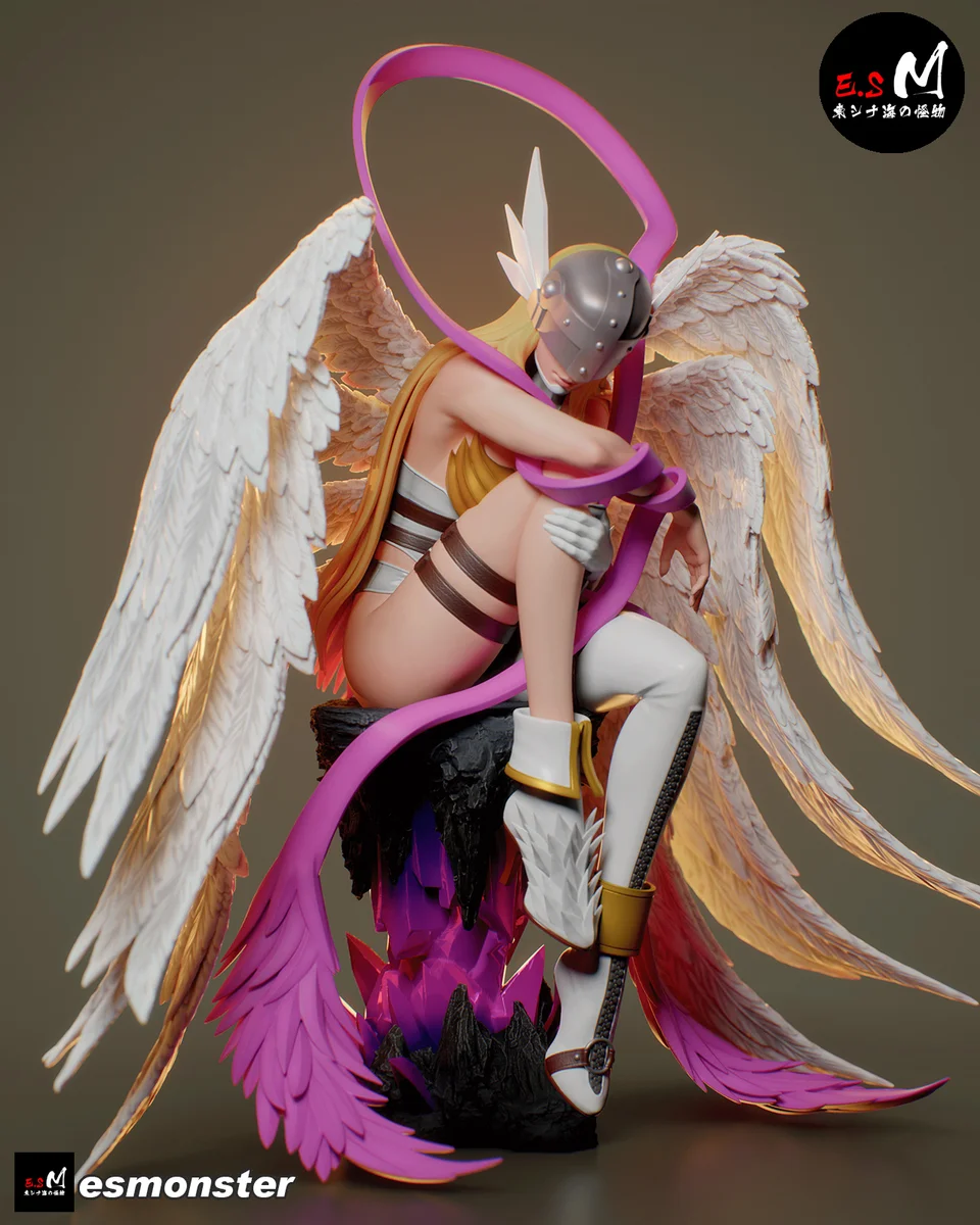 Angewomon | Fan Art | 3D Printed Resin Model Garage Kit | *Un-Painted* | ES Monster