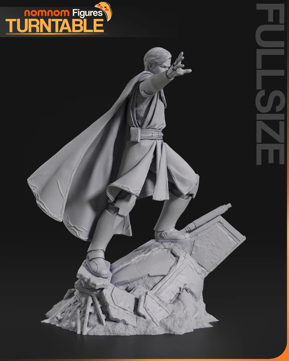 Obi-wan Kenobi | Fan Art | 3D Printed Resin Model Garage Kit | *Un-Painted* | Nomnom 9
