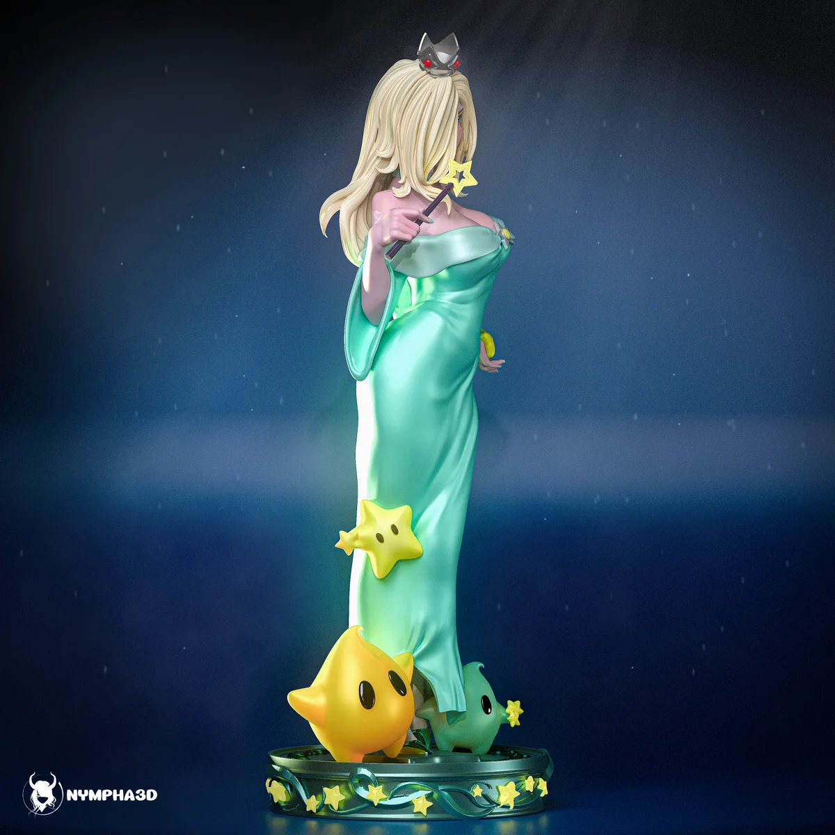 Rosalina | Fan Art | 3D Printed Resin Model Garage Kit | *Un-Painted* | Nympha3D 4