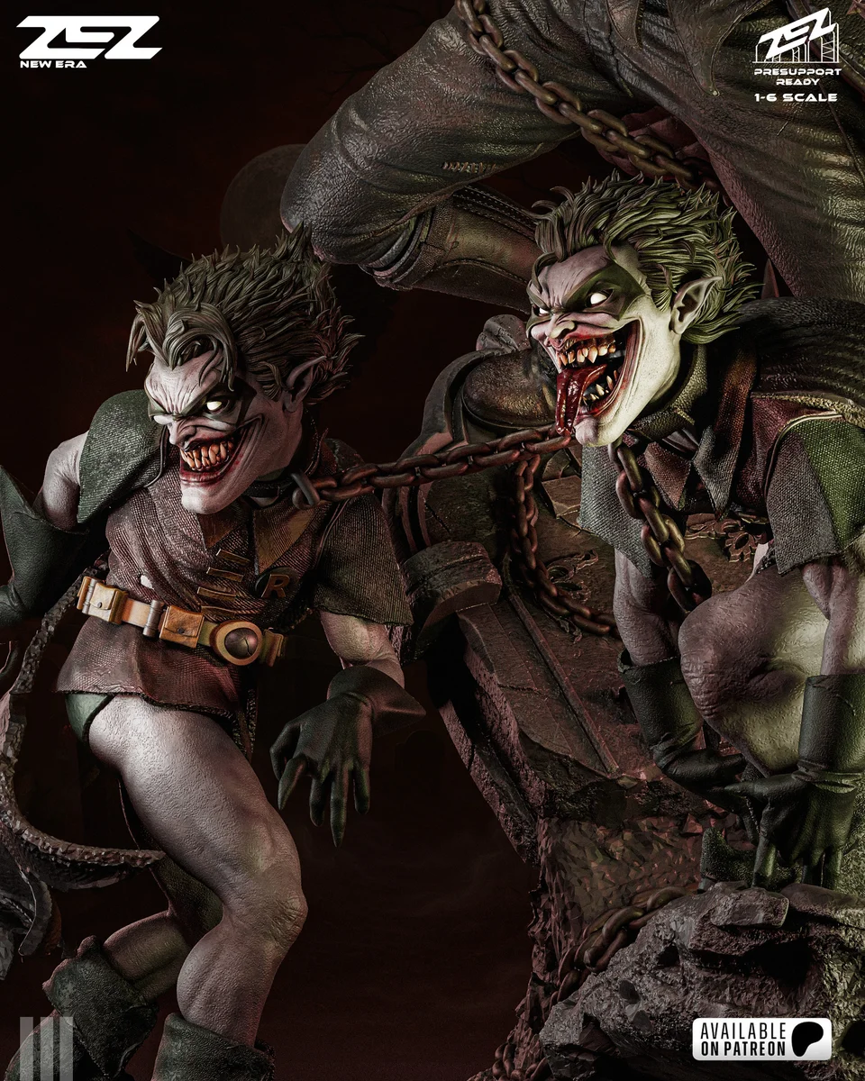 Batman Who Laughs | Fan Art | 3D Printed Resin Model Garage Kit | *Un-Painted* | ZEZ Studio 7