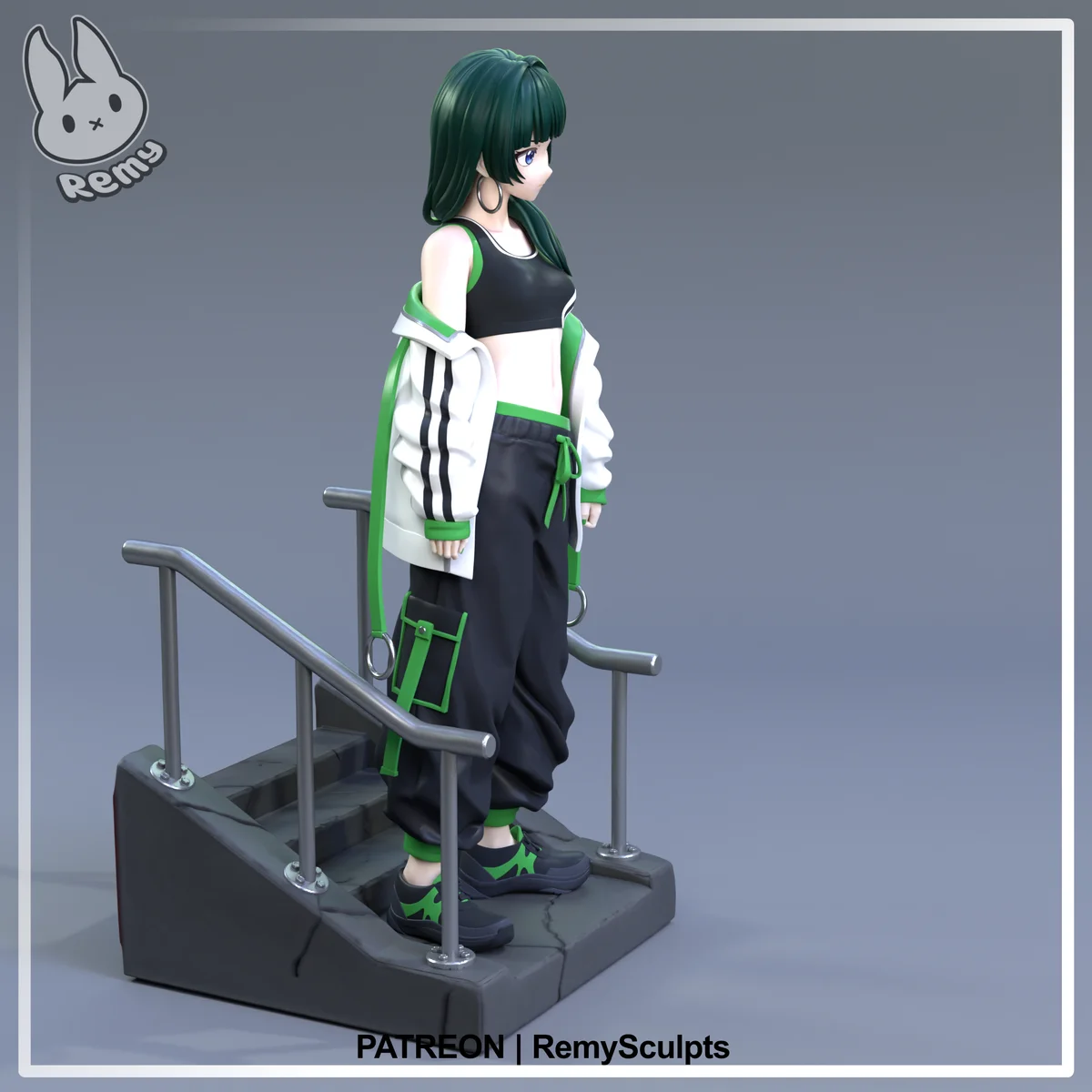 Maomao (Streetwear) | Fan Art | 3D Printed Resin Model Garage Kit | *Un-Painted* | Remy Sculpts 4