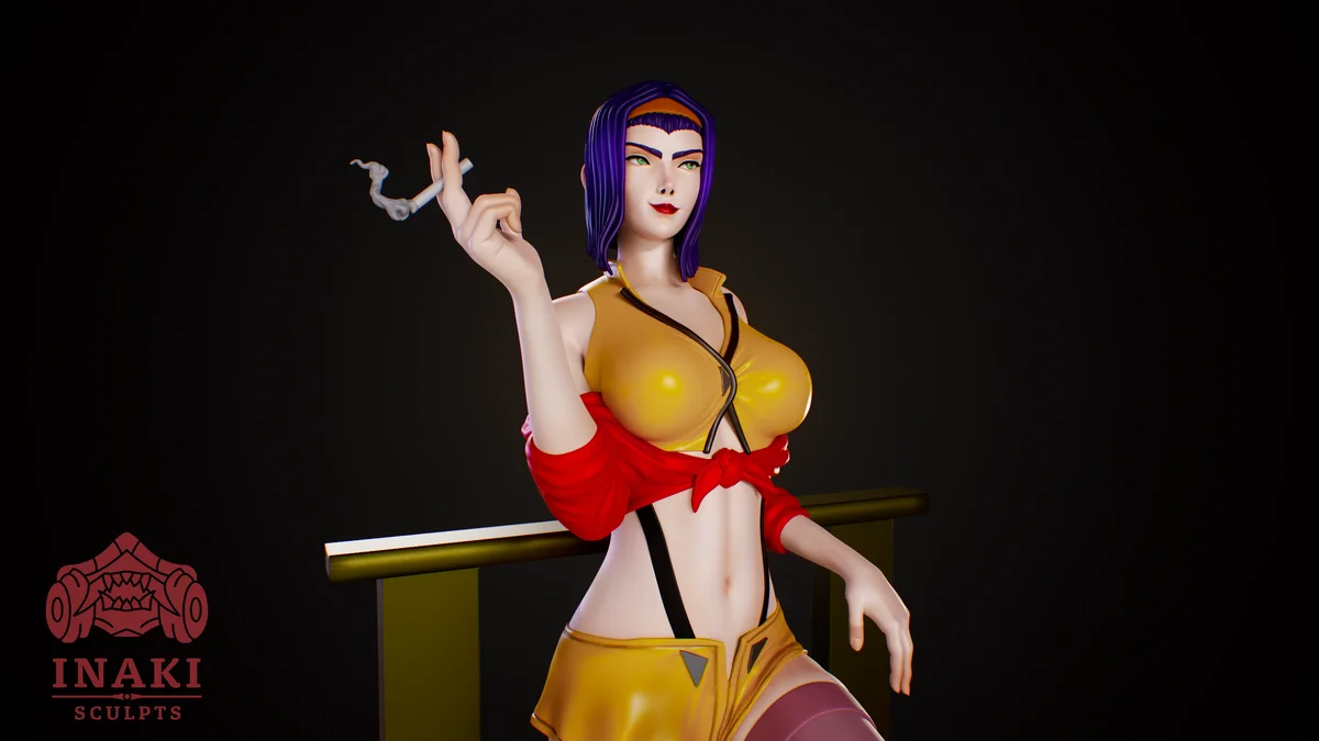 Faye Valentine | Fan Art | 3D Printed Resin Model Garage Kit | *Un-Painted* | Inaki Sculpts