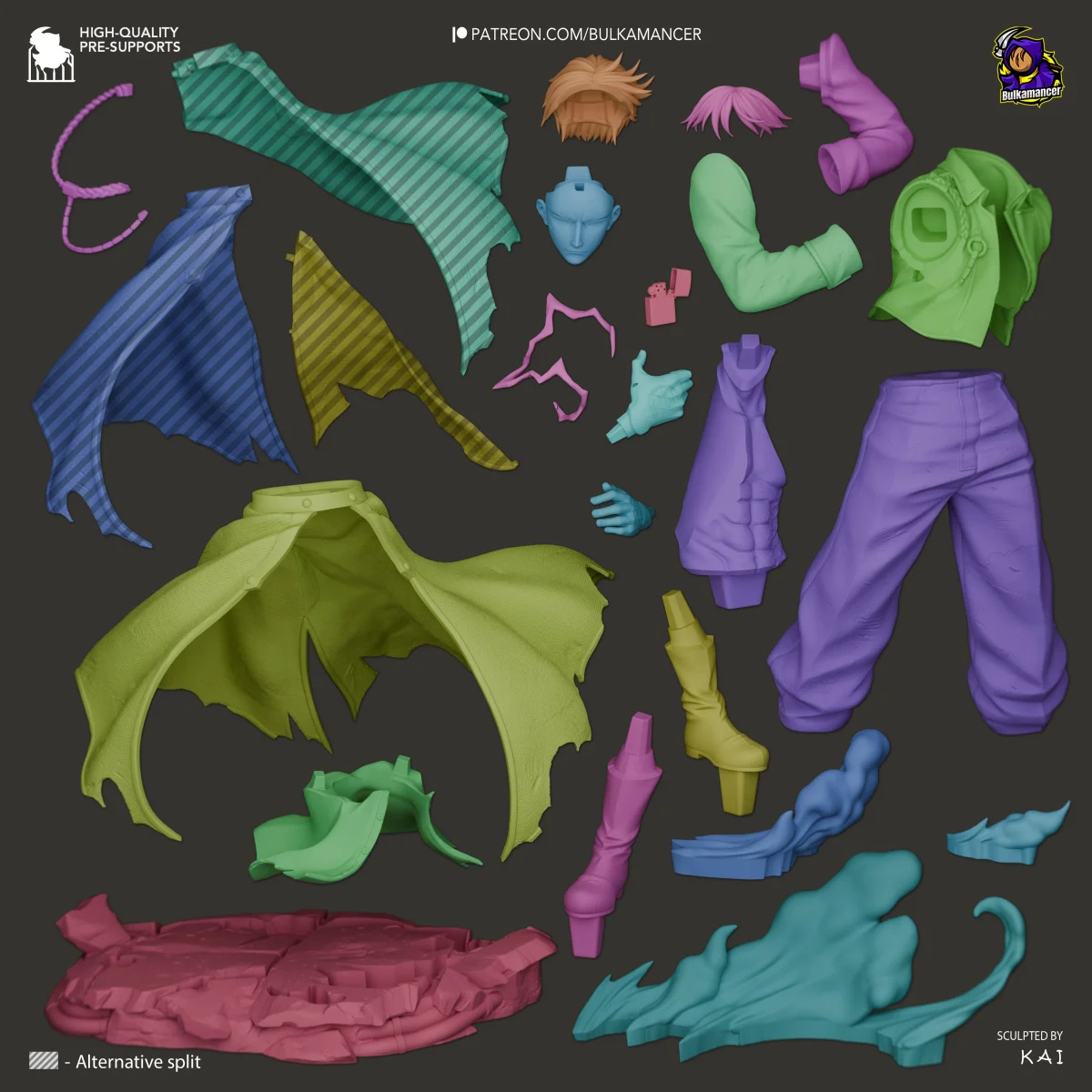 Singed Roy Mustang | Fan Art | 3D Printed Resin Model Garage Kit | *Un-Painted* | Bulkamancer 4