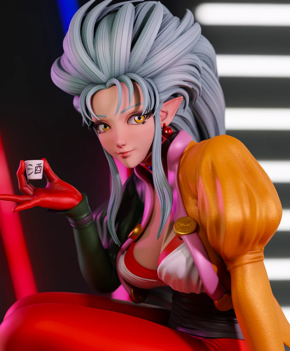 Ryoko Tenshi | Fan Art | 3D Printed Resin Model Garage Kit | *Un-Painted* | Momoji 7