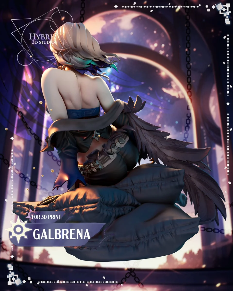 Galbrena | Fan Art | 3D Printed Resin Model Garage Kit | *Un-Painted* | Hybris Studios 5
