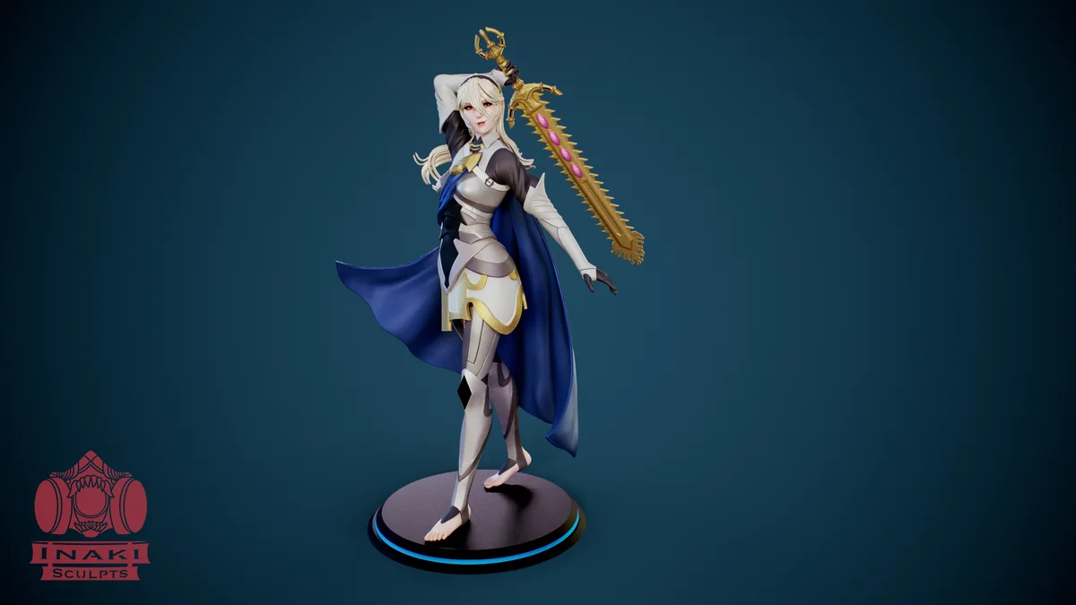 Corrin | Fan Art | 3D Printed Resin Model Garage Kit | *Un-Painted* | Inaki Sculpts 3