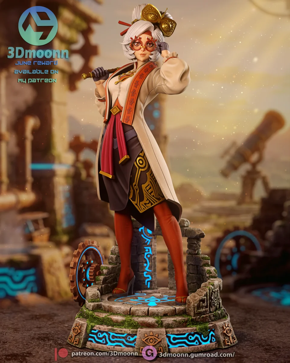Purah | Fan Art | 3D Printed Resin Model Garage Kit | *Un-Painted* | 3DMoonn 4