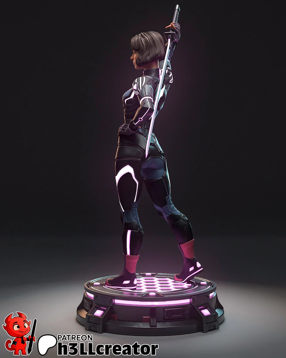 Mio and Zoe Set | Fan Art | 3D Printed Resin Model Garage Kit | *Un-Painted* | H3LL Creator 8