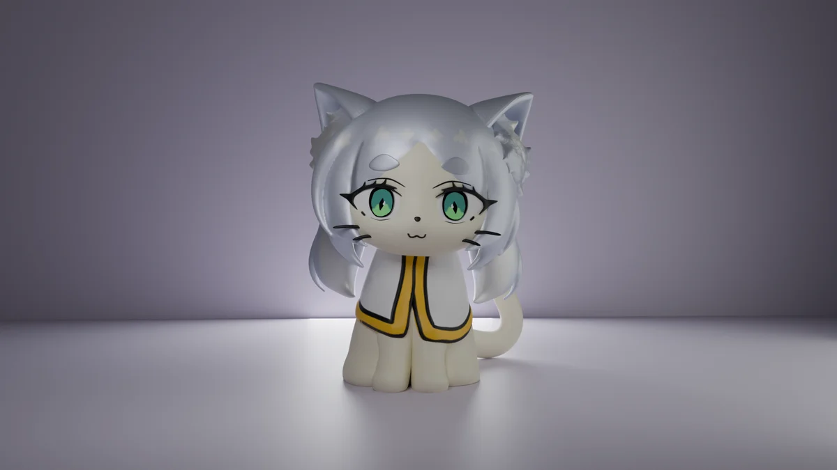 Chibi Frieren (Neko) | Fan Art | 3D Printed Resin Model Garage Kit | *Un-Painted* | Remy Sculpts