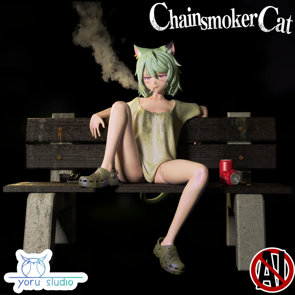 Yani | Fan Art | 3D Printed Resin Model Garage Kit | *Un-Painted* | Yoru Studio 3