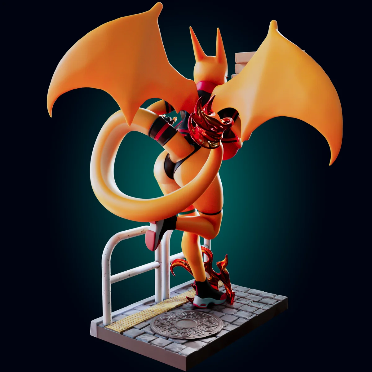 Dragon Lady | Fan Art | 3D Printed Resin Model Garage Kit | *Un-Painted* | Officer Rhu 4
