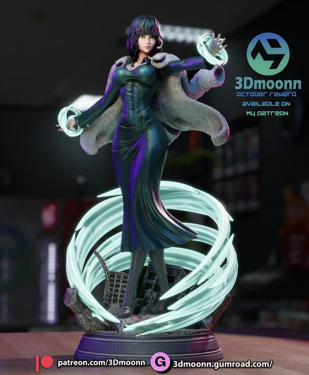 Fubuki | Fan Art | 3D Printed Resin Model Garage Kit | *Un-Painted* | 3DMoonn 4