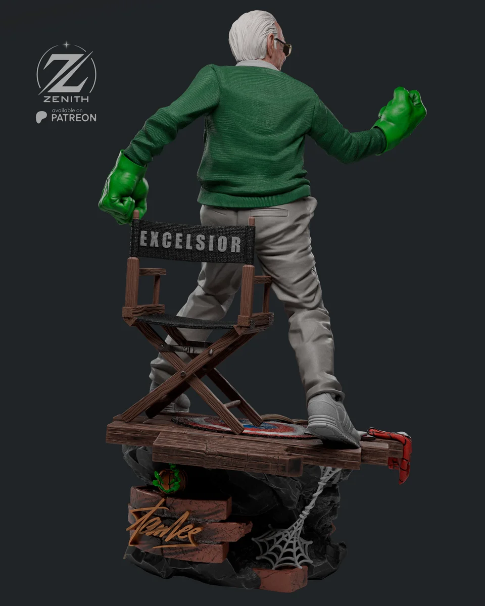 Stan Lee | Fan Art | 3D Printed Resin Model Garage Kit | *Un-Painted* | Zenith Studios 4