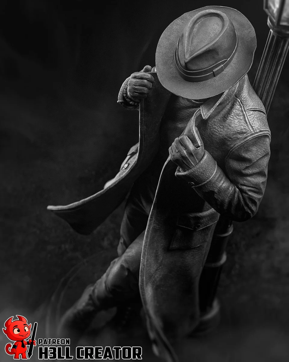 Spider Noir | Fan Art | 3D Printed Resin Model Garage Kit | *Un-Painted* | H3LL Creator 7