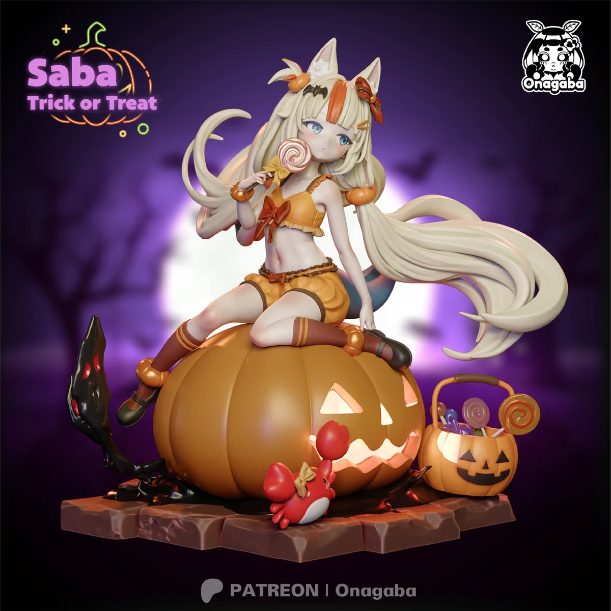 Halloween Saba | Fan Art | 3D Printed Resin Model Garage Kit | *Un-Painted* | ONAGABA 12