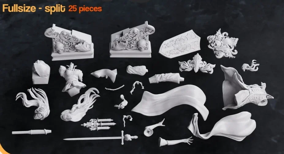 Alucard x Maria | Fan Art | 3D Printed Resin Model Garage Kit | *Un-Painted* | Nomnom 3