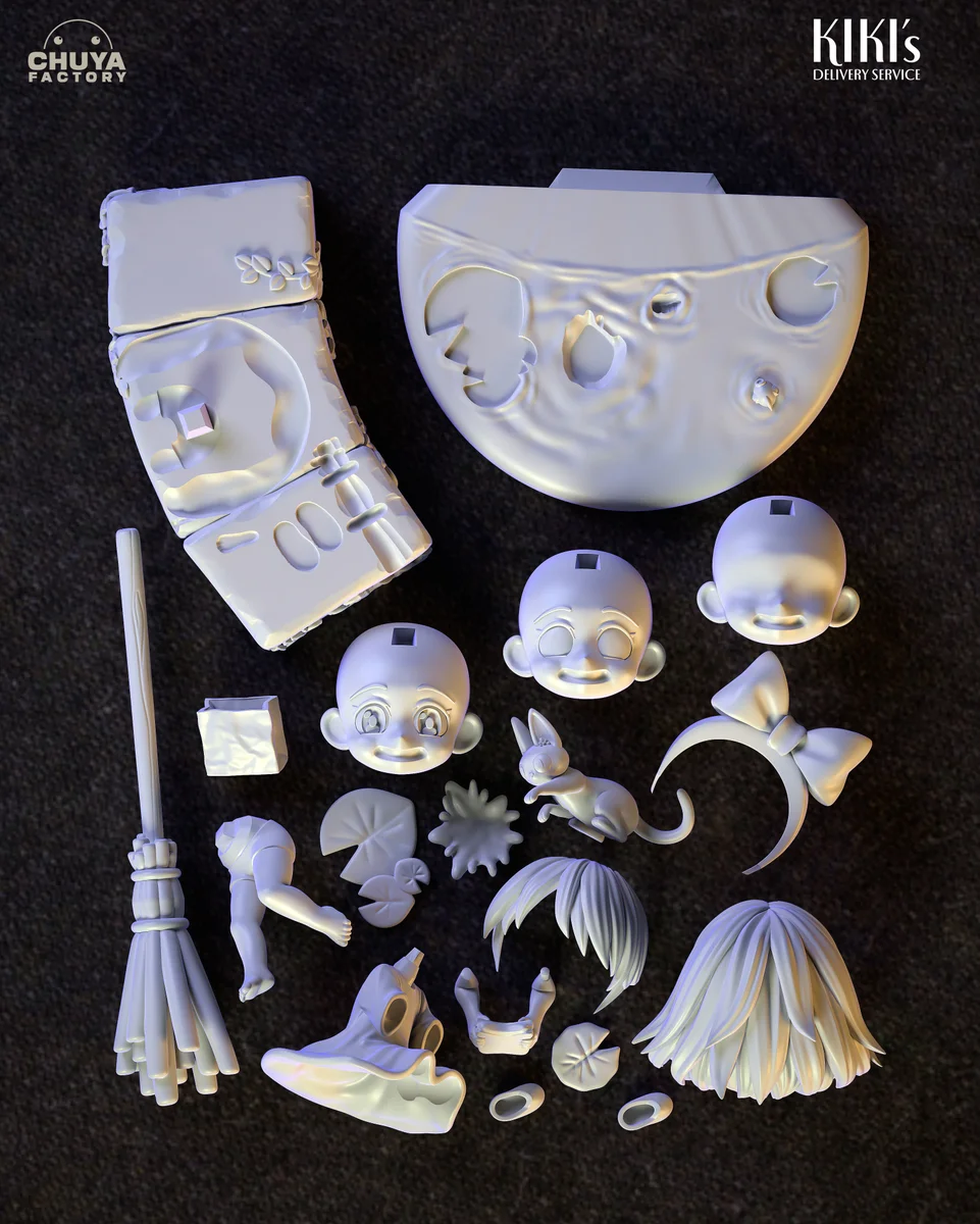 Chibi Kiki | Fan Art | 3D Printed Resin Model Garage Kit | *Un-Painted* | Chuya Factory 10
