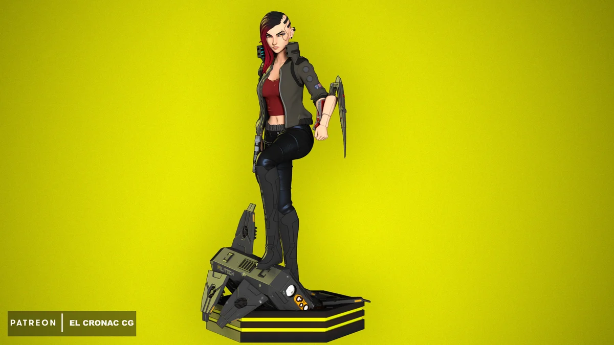 V - Cyberpunk 2077 | Fan Art | 3D Printed Resin Model Garage Kit | *Un-Painted* | Inaki Sculpts 3