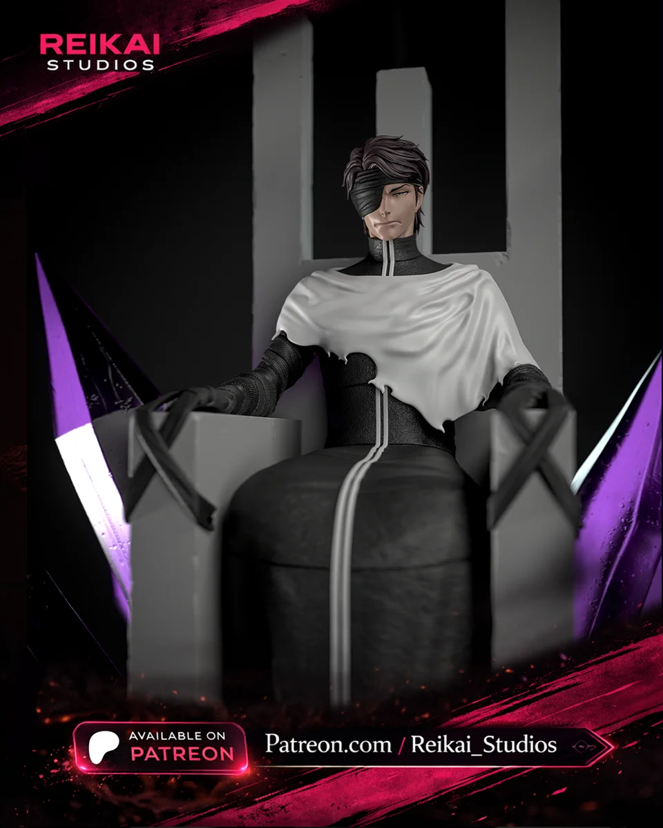 Aizen - Bleach | Fan Art | 3D Printed Resin Model Garage Kit | *Un-Painted* | Rechtag 6