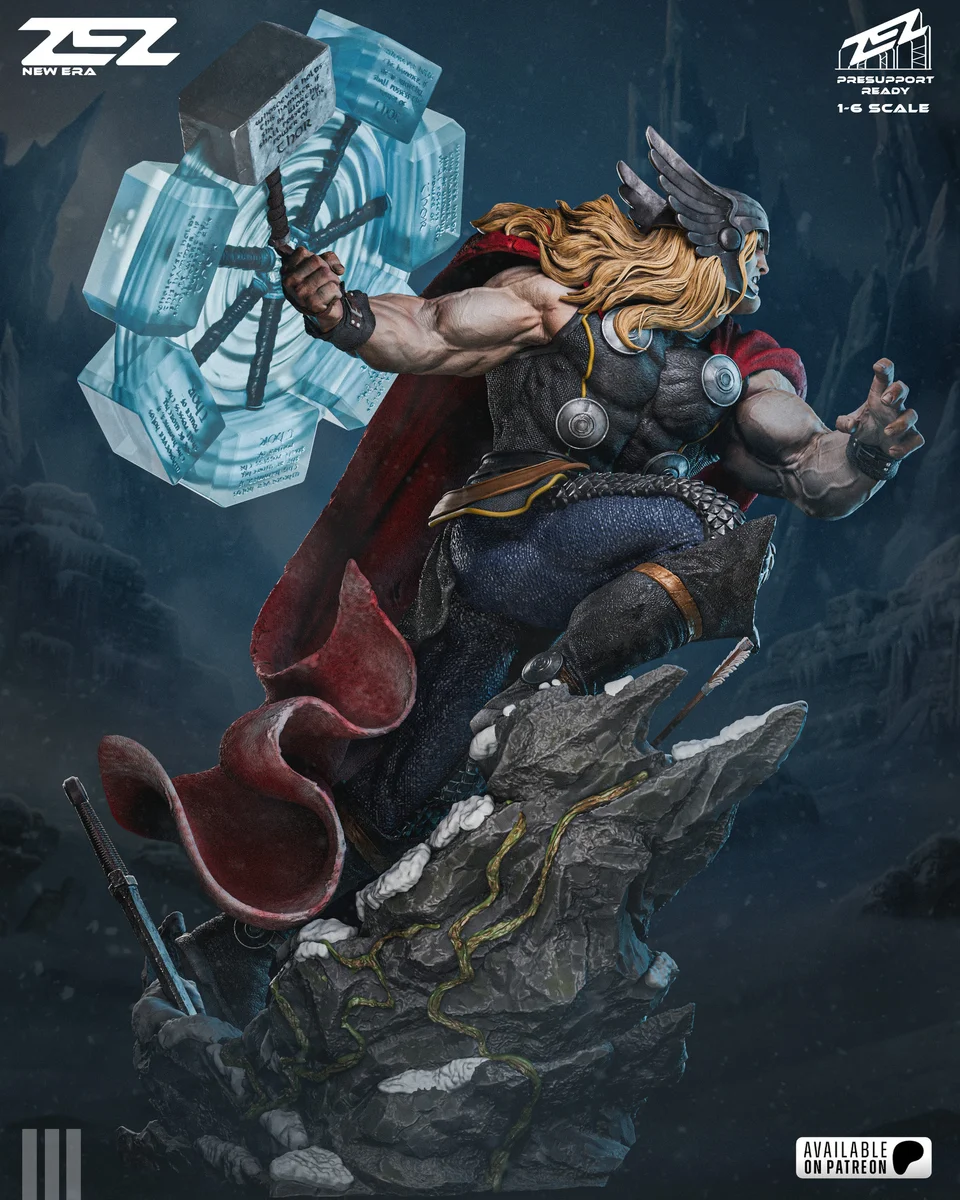 Thor | Fan Art | 3D Printed Resin Model Garage Kit | *Un-Painted* | ZEZ Studio 4