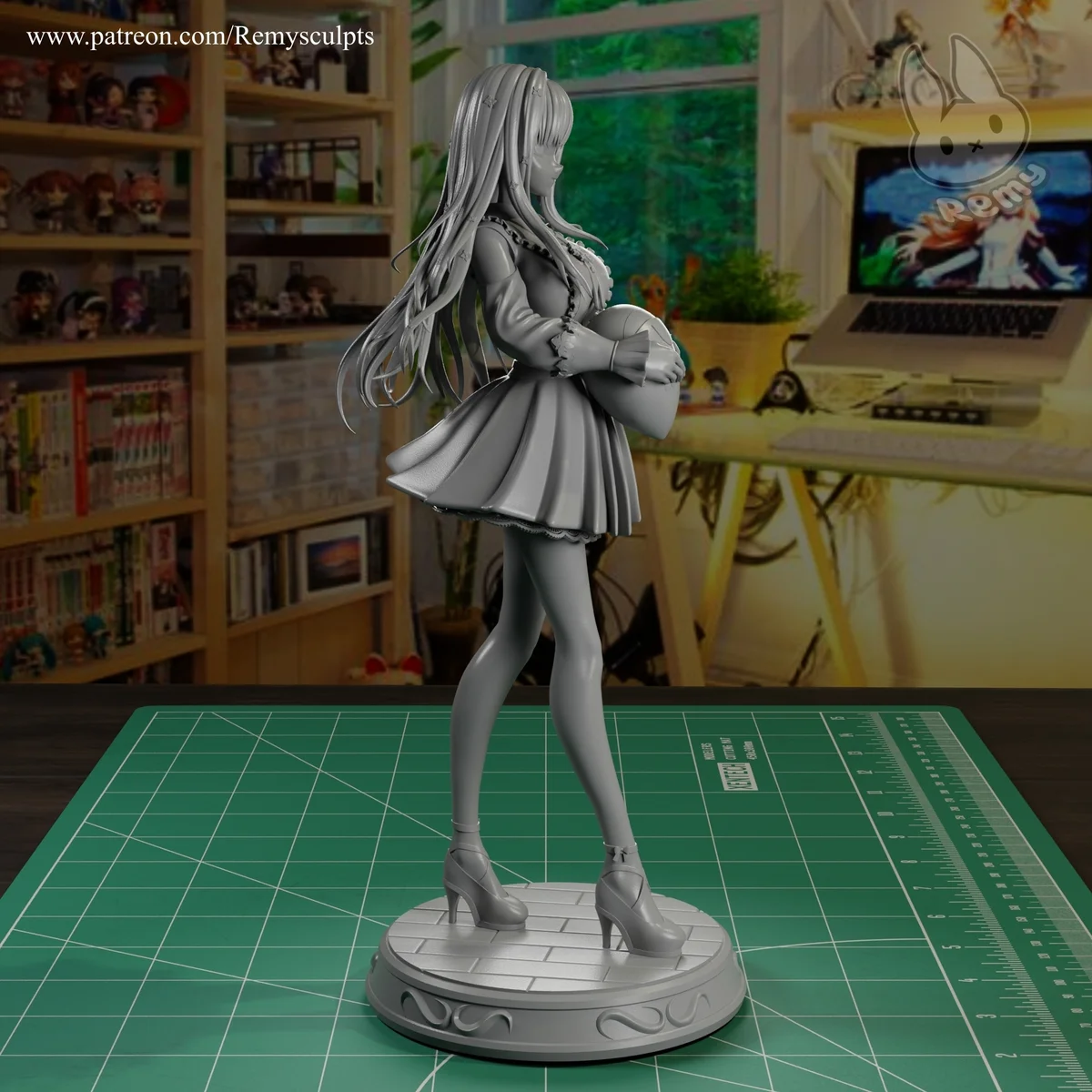 Mori Calliope v2 | Fan Art | 3D Printed Resin Model Garage Kit | *Un-Painted* | Remy Sculpts 6