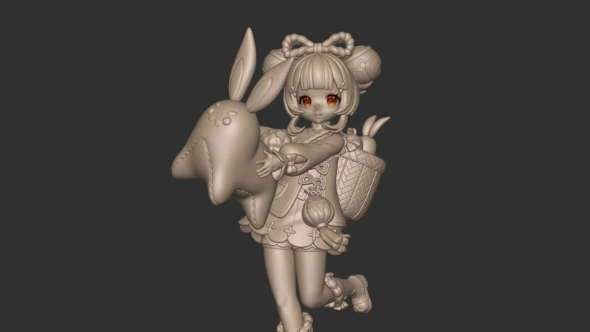 Yaoyao | Fan Art | 3D Printed Resin Model Garage Kit | *Un-Painted* | Sin3Dstudio