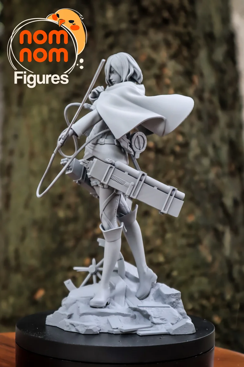 Mikasa Ackerman | Fan Art | 3D Printed Resin Model Garage Kit | *Un-Painted* | Nomnom 6