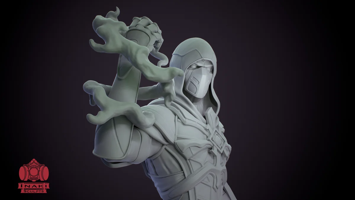 Ermac | Fan Art | 3D Printed Resin Model Garage Kit | *Un-Painted* | Inaki Sculpts 4