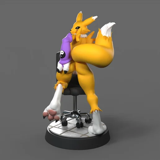 Renamon | Fan Art | 3D Printed Resin Model Garage Kit | *Un-Painted* | AnyoneNSFW 6