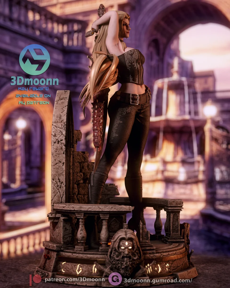 Trish | Fan Art | 3D Printed Resin Model Garage Kit | *Un-Painted* | 3DMoonn 5