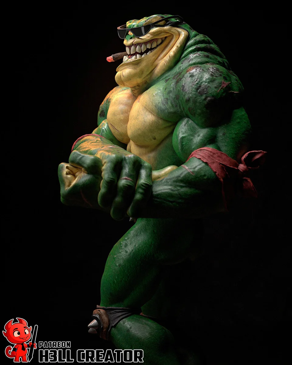Rash | Fan Art | 3D Printed Resin Model Garage Kit | *Un-Painted* | H3LL Creator 5