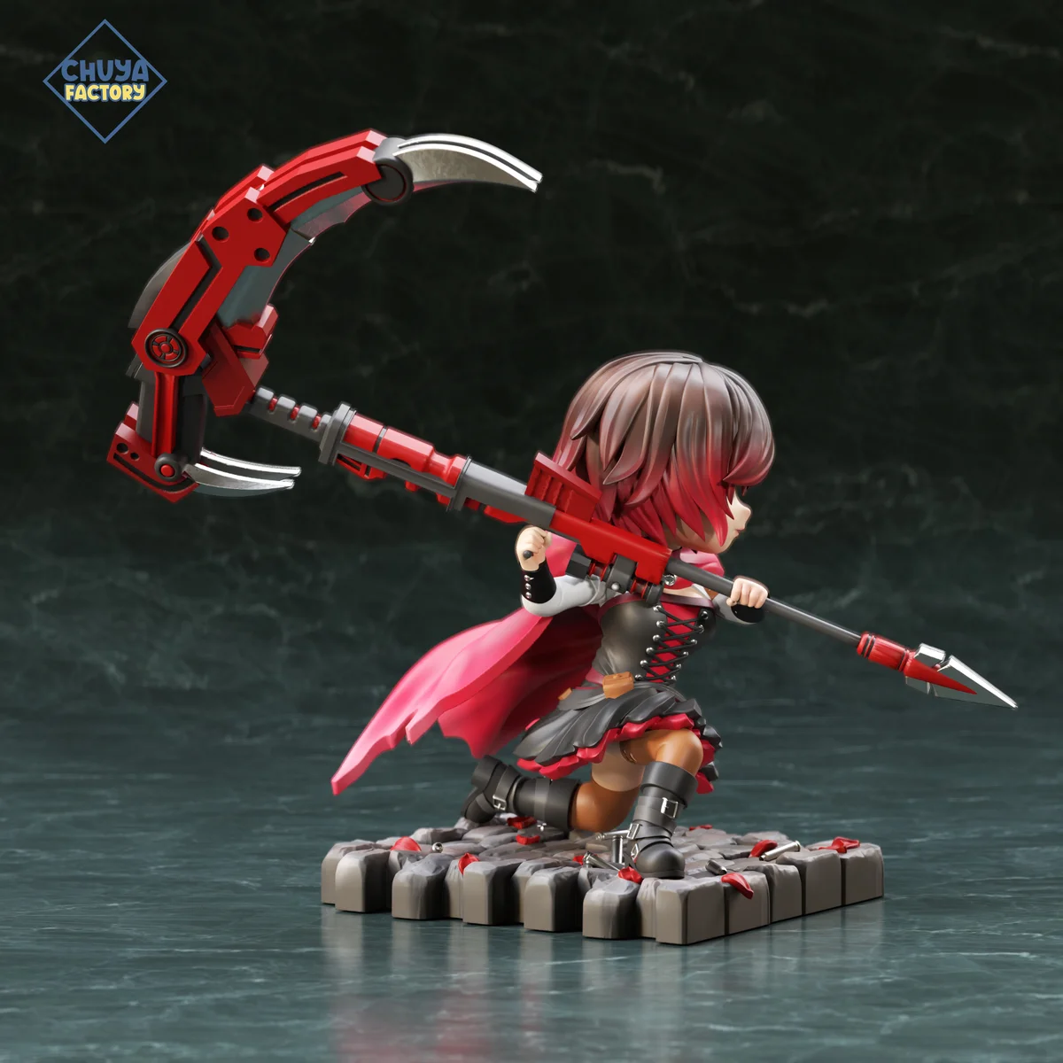 Chibi Ruby Rose | Fan Art | 3D Printed Resin Model Garage Kit | *Un-Painted* | Chuya Factory 4